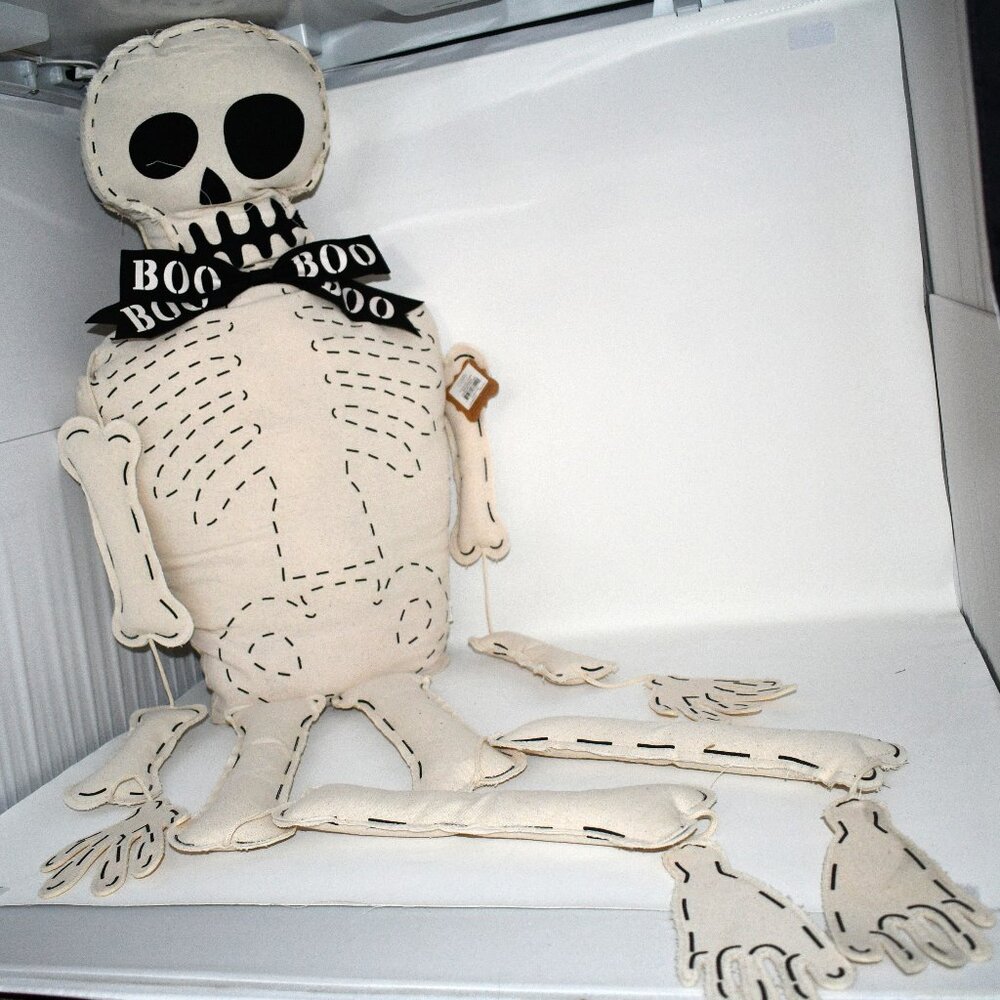 Mud Pie Halloween Stuffed Skeleton Sitter #40030138 NWT Details: Life-sized stuf